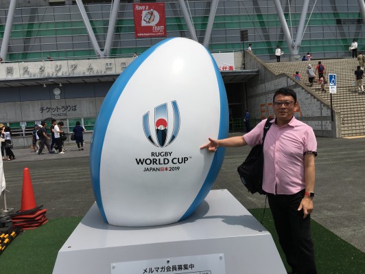 静岡スタジアムエコパにて2019年ラグビーワールドカップの下見