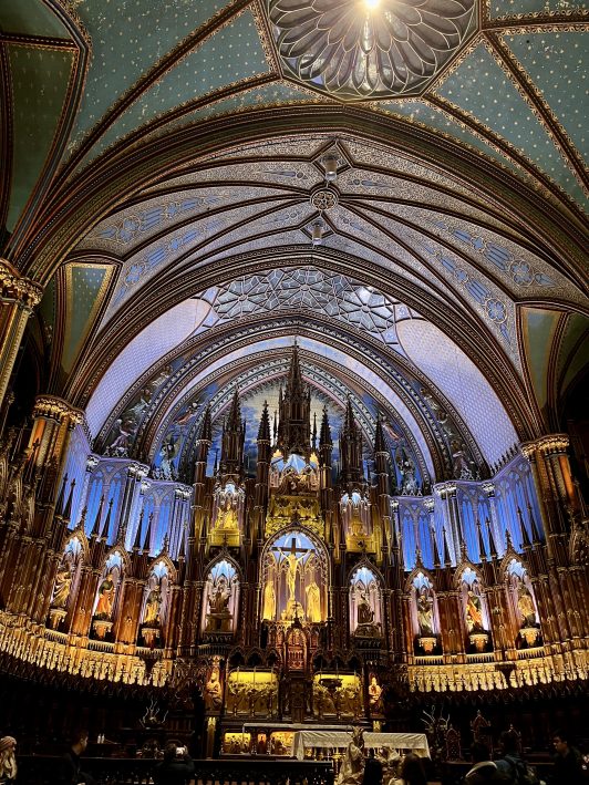 モントリオール・ノートルダム大聖堂の内装