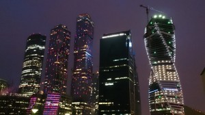 モスクワシティの高層ビル群