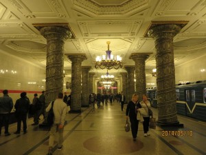 ペテルブルクの地下鉄駅