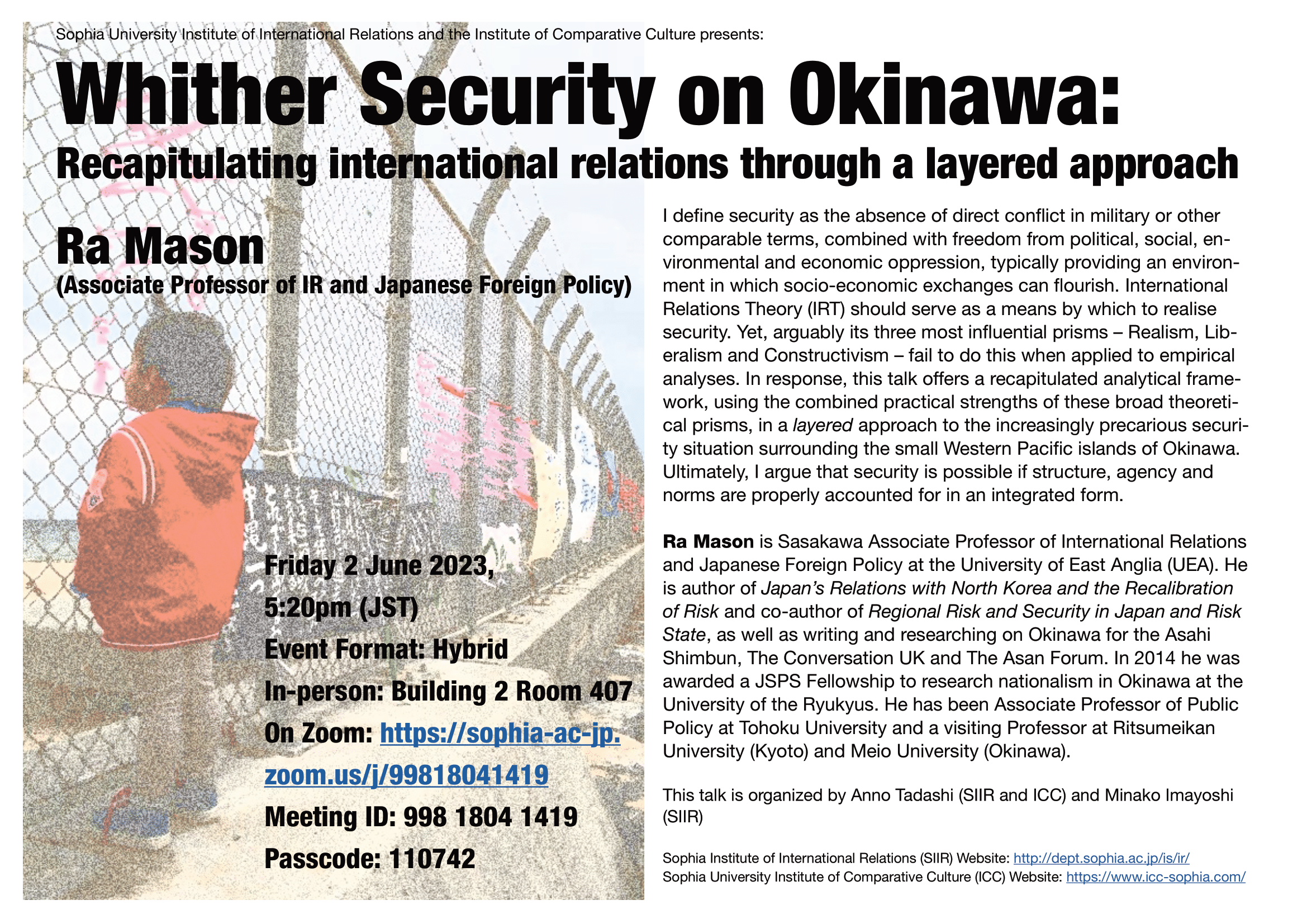 Whither Security on Okinawa: Recapitulating international relations through a layered approach
