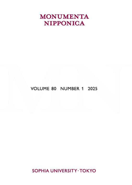 Monumenta Nipponica Volume 80, Number 1, 2025